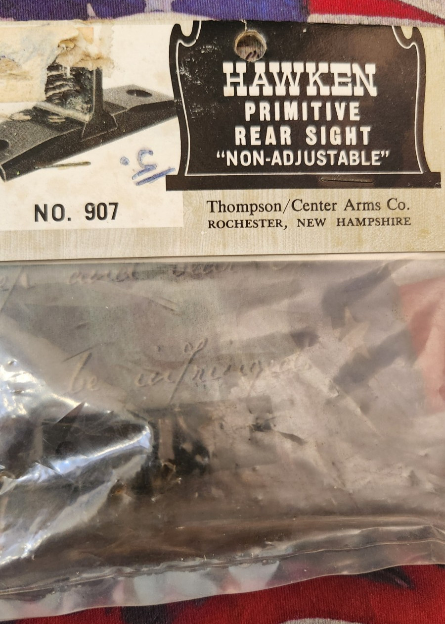 Thompson Center T/C Hawken primitive Rear Sight #907 New Old Stock