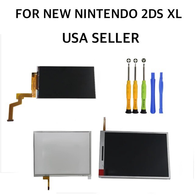 NEW Nintendo 2DS XL Top & Bottom Screen LCD Screen Display Replacement