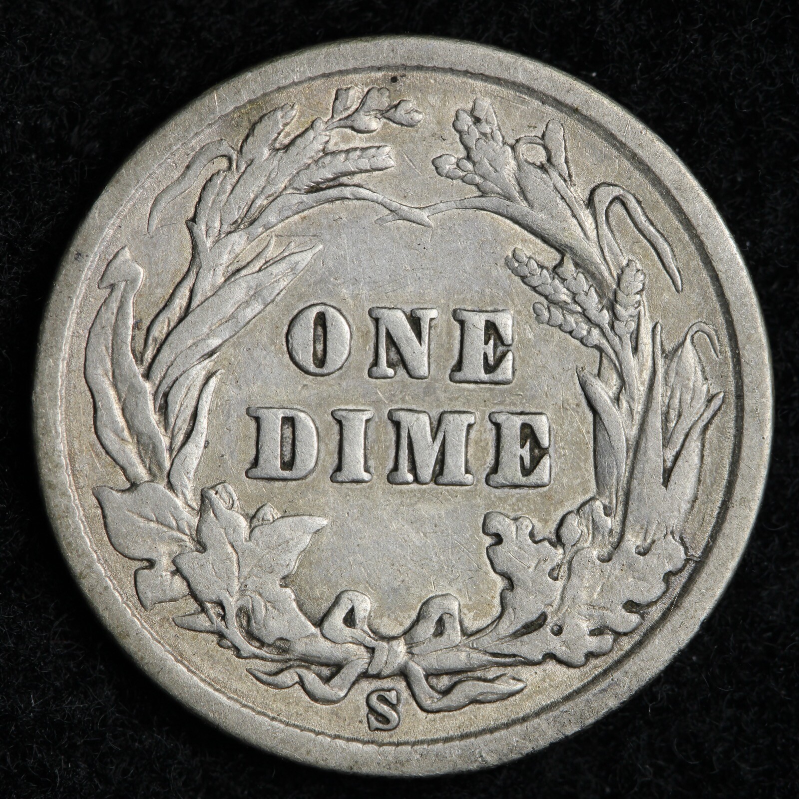 1902-S Barber Silver Dime CHOICE XF E266 ZLS