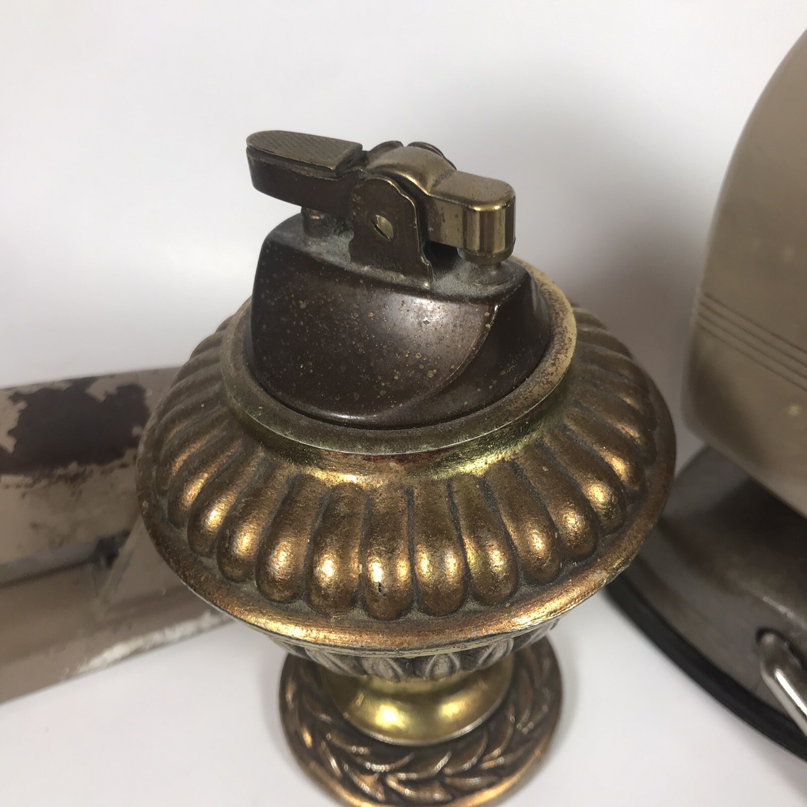 Vintage Desk Lighter Stapler Pencil Sharper Swingline Apsco