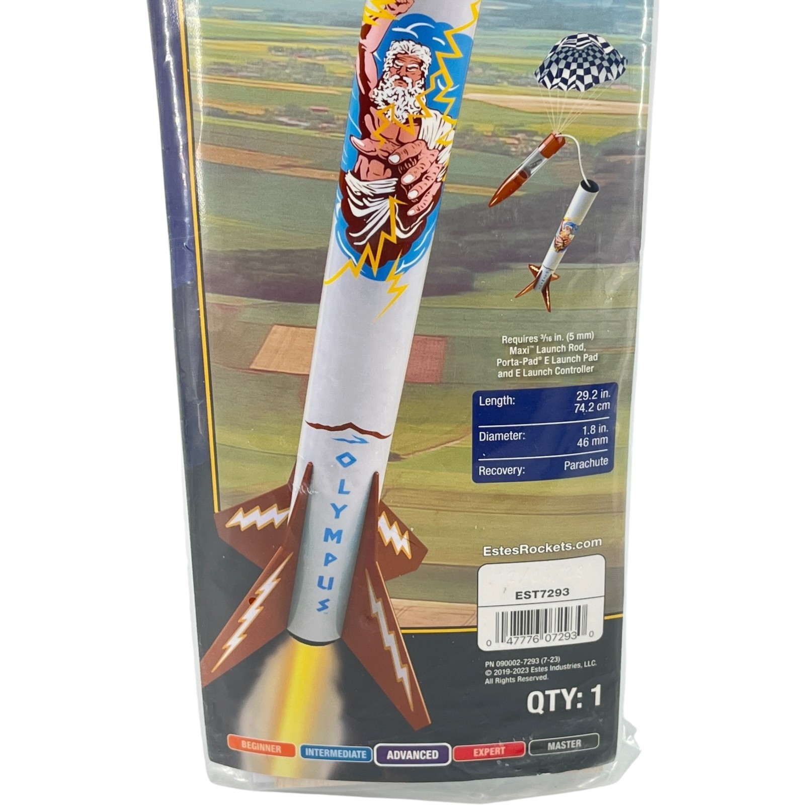 Estes Olympus Flying Model Rocket #7293 Large 29”