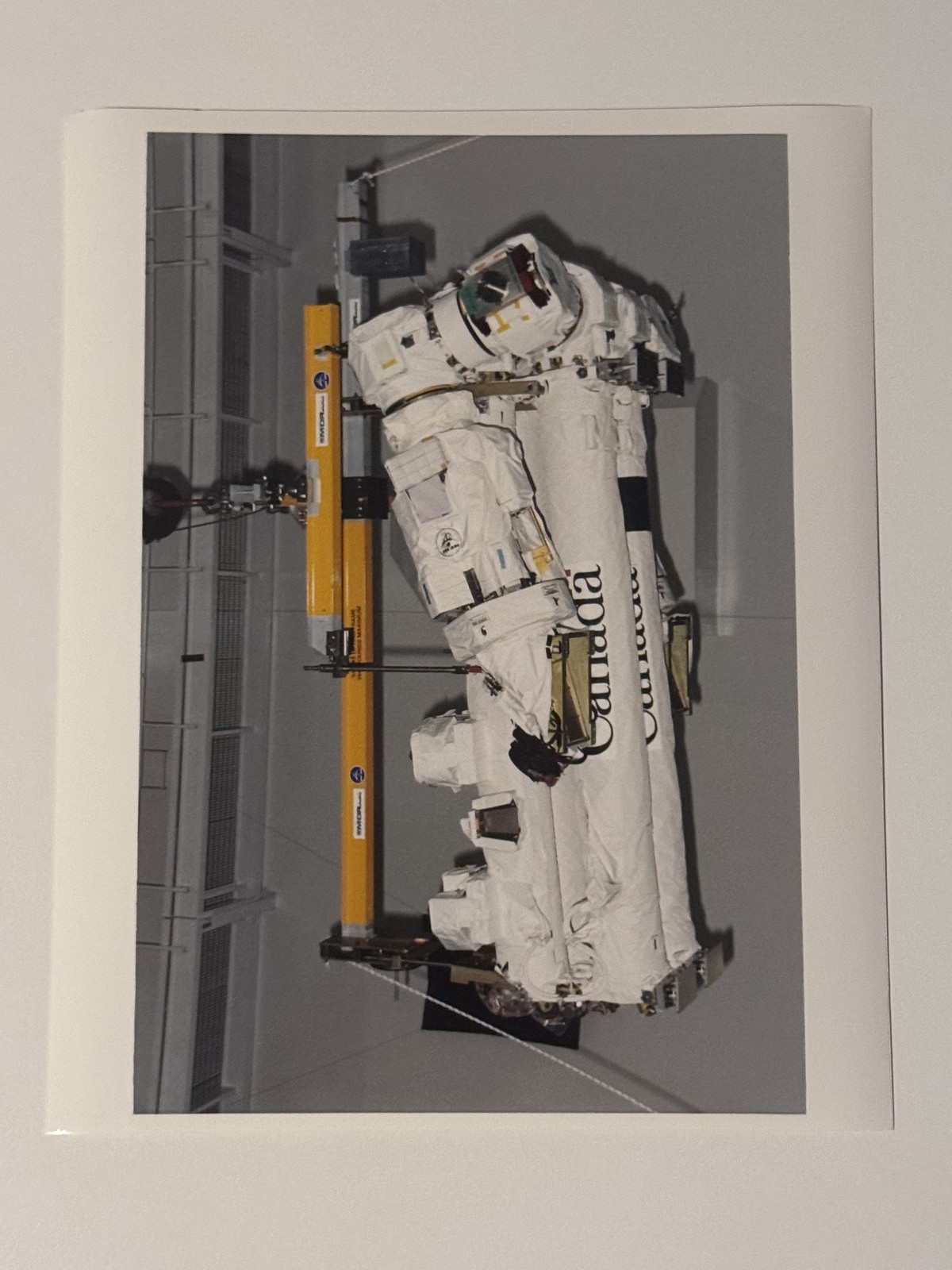 NASA STS-100 SSRMS Canadarm Installation Payload Bay Endeavour Press Photo