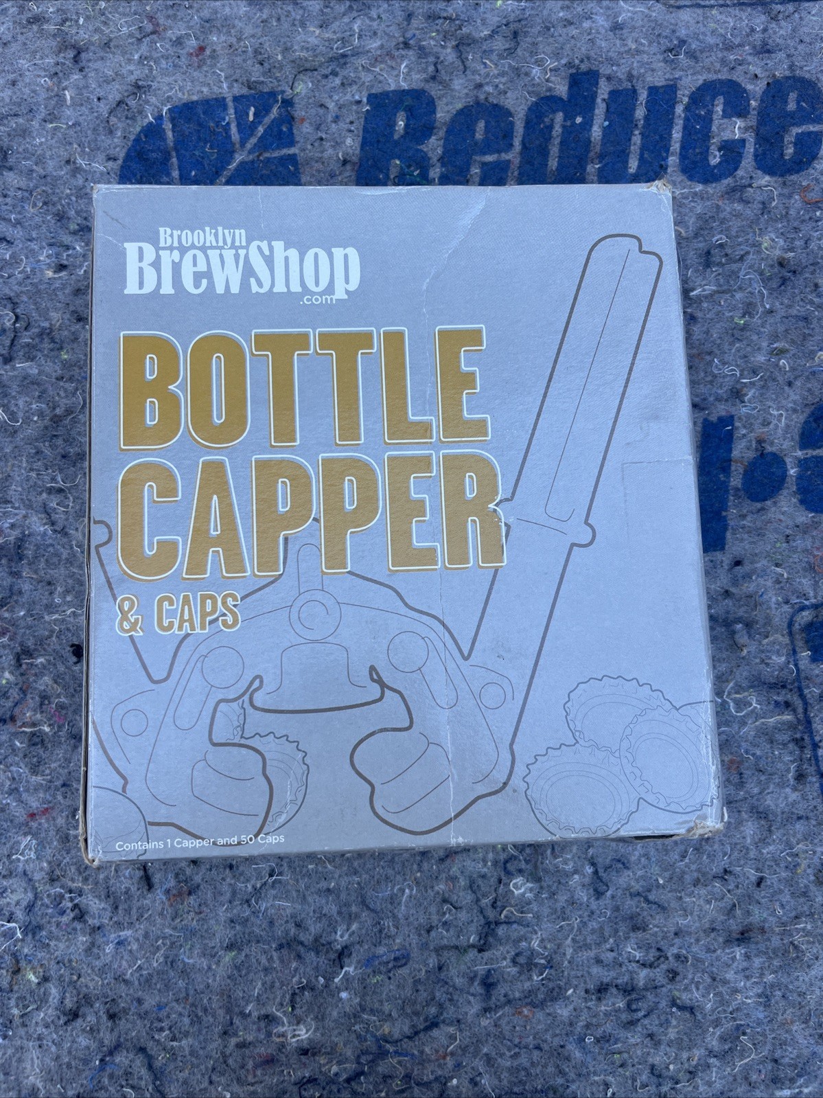 Brooklyn BrewShop Beer Bottle Capper and Caps Set - Damaged Packaging