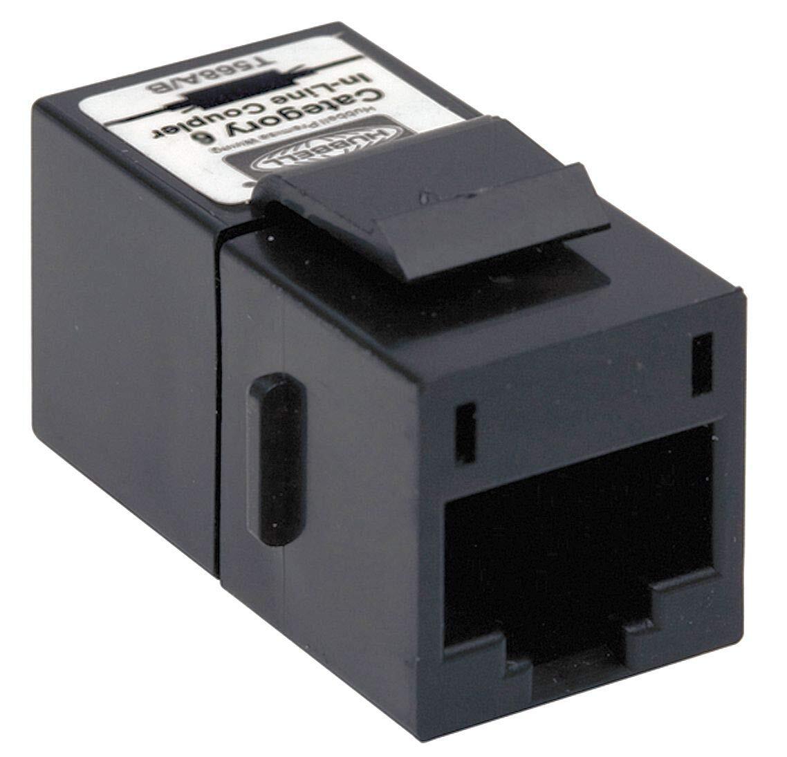 Hubbell SFC6BK SNAP-FIT Inline Coupler