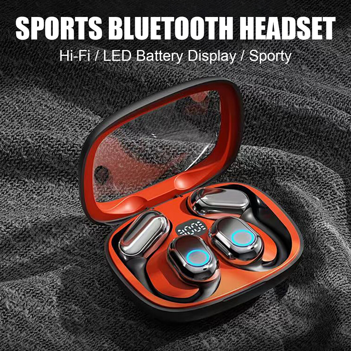 Wireless True Bone Conduction Headphones Wireless Headset Earbuds Bluetooth V5.3