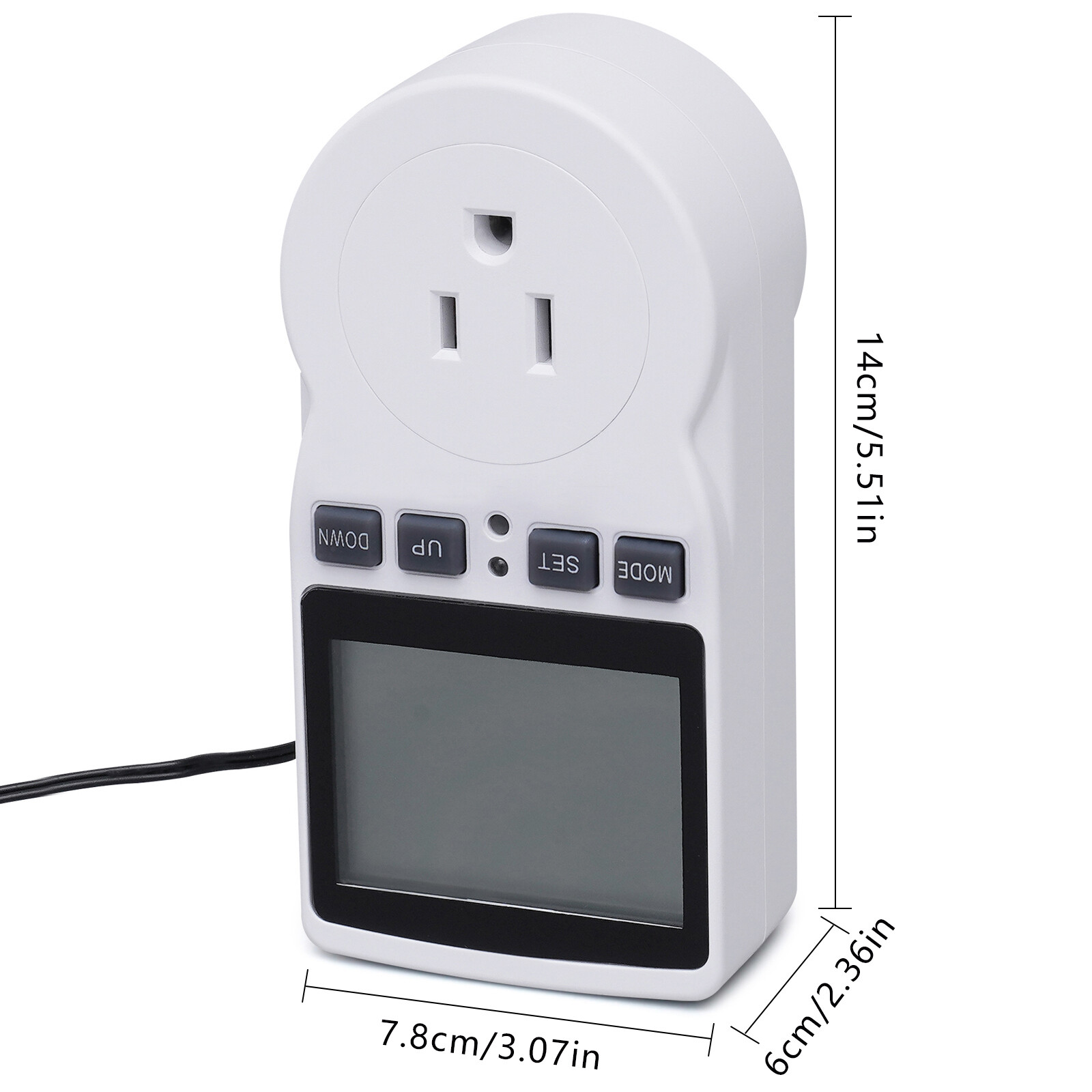 Digital Plug in Thermostat Timer Switch Socket Temperature Controller Switch LED