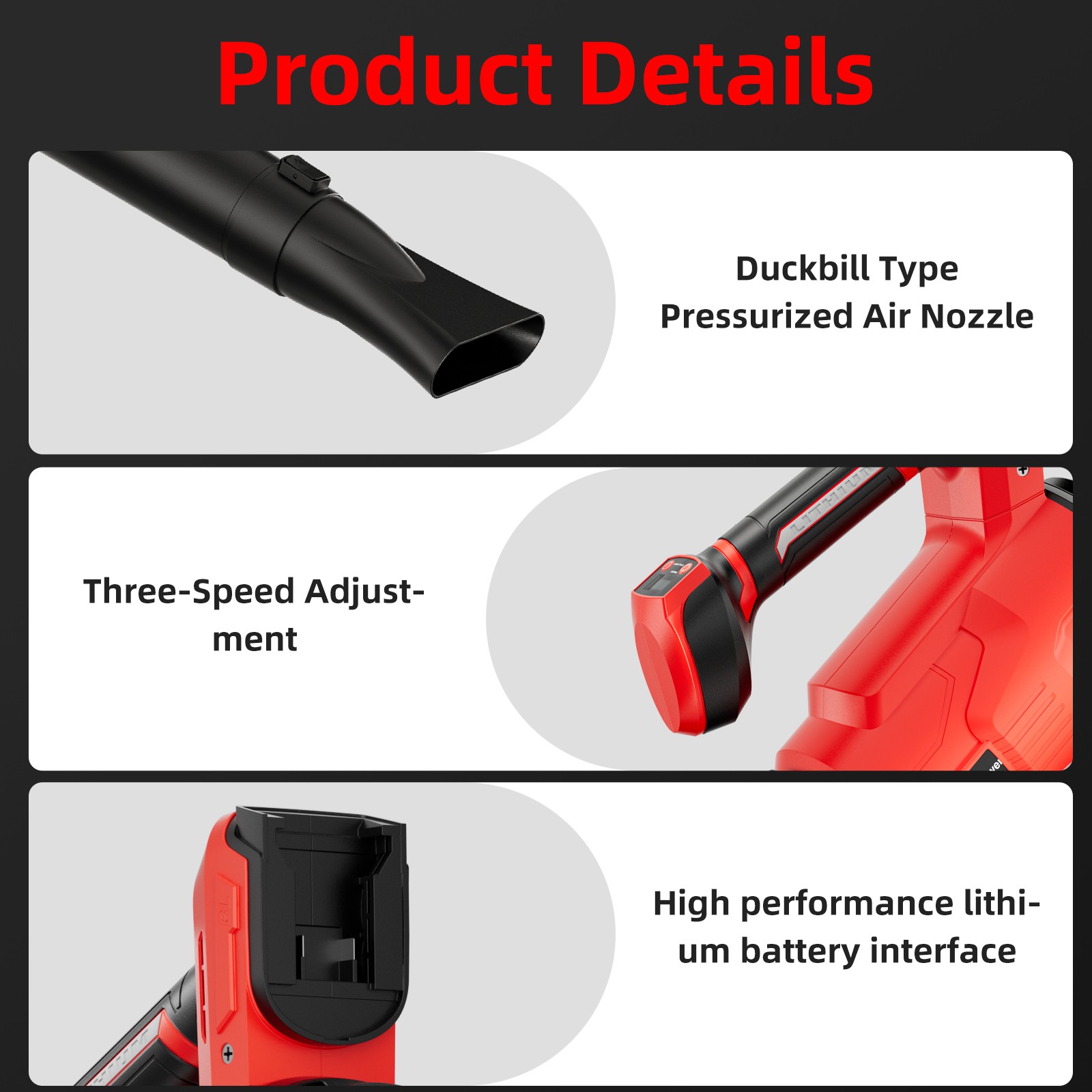 Cordless Leaf Blower For Milwaukee For M18 18v Battery Powered (Only Tool)