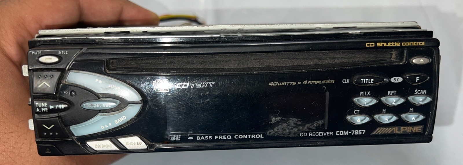 Alpine CDM-7857 Old School No Remote
