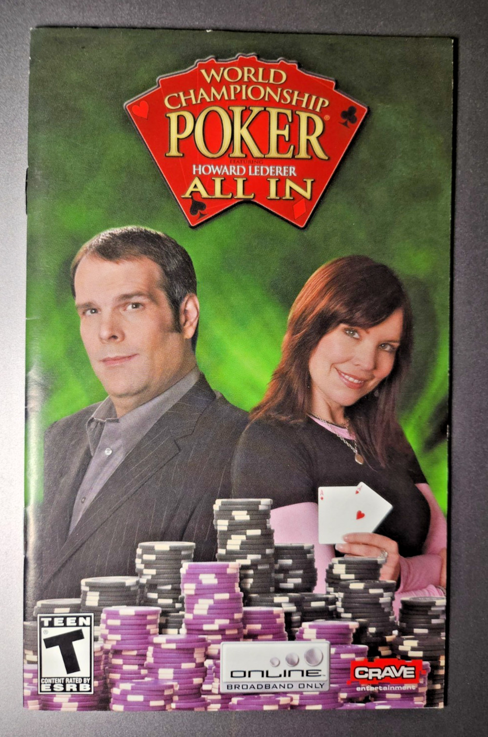 World Championship Poker All In Instruction Booklet - Manual Only - PS2