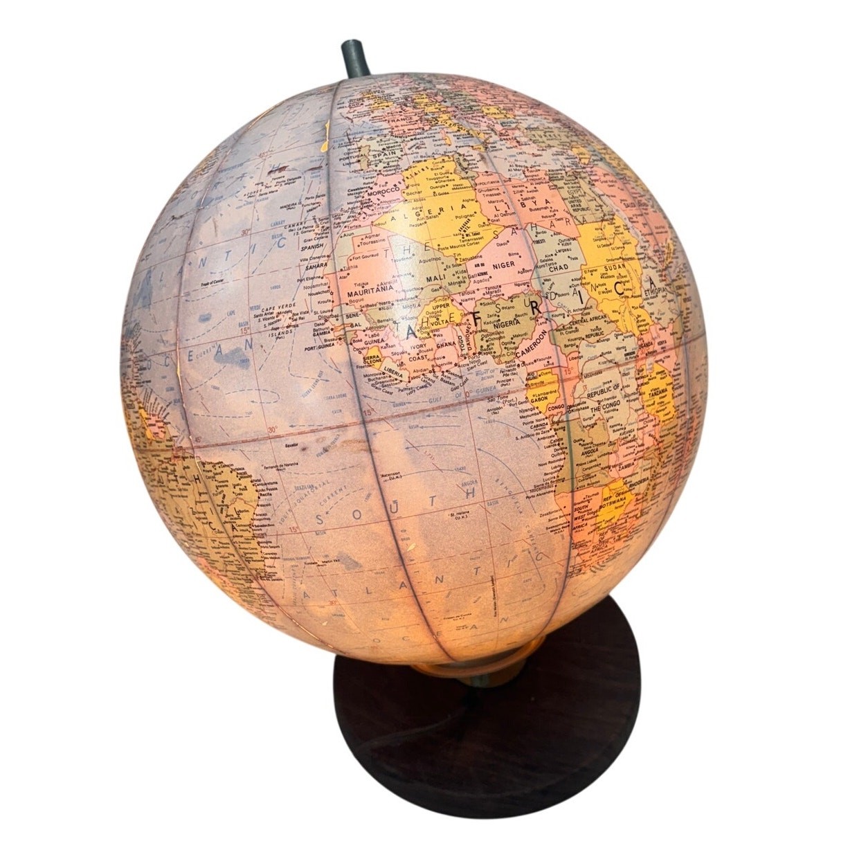 Replogle 12” Illuminated World Globe Wood Base