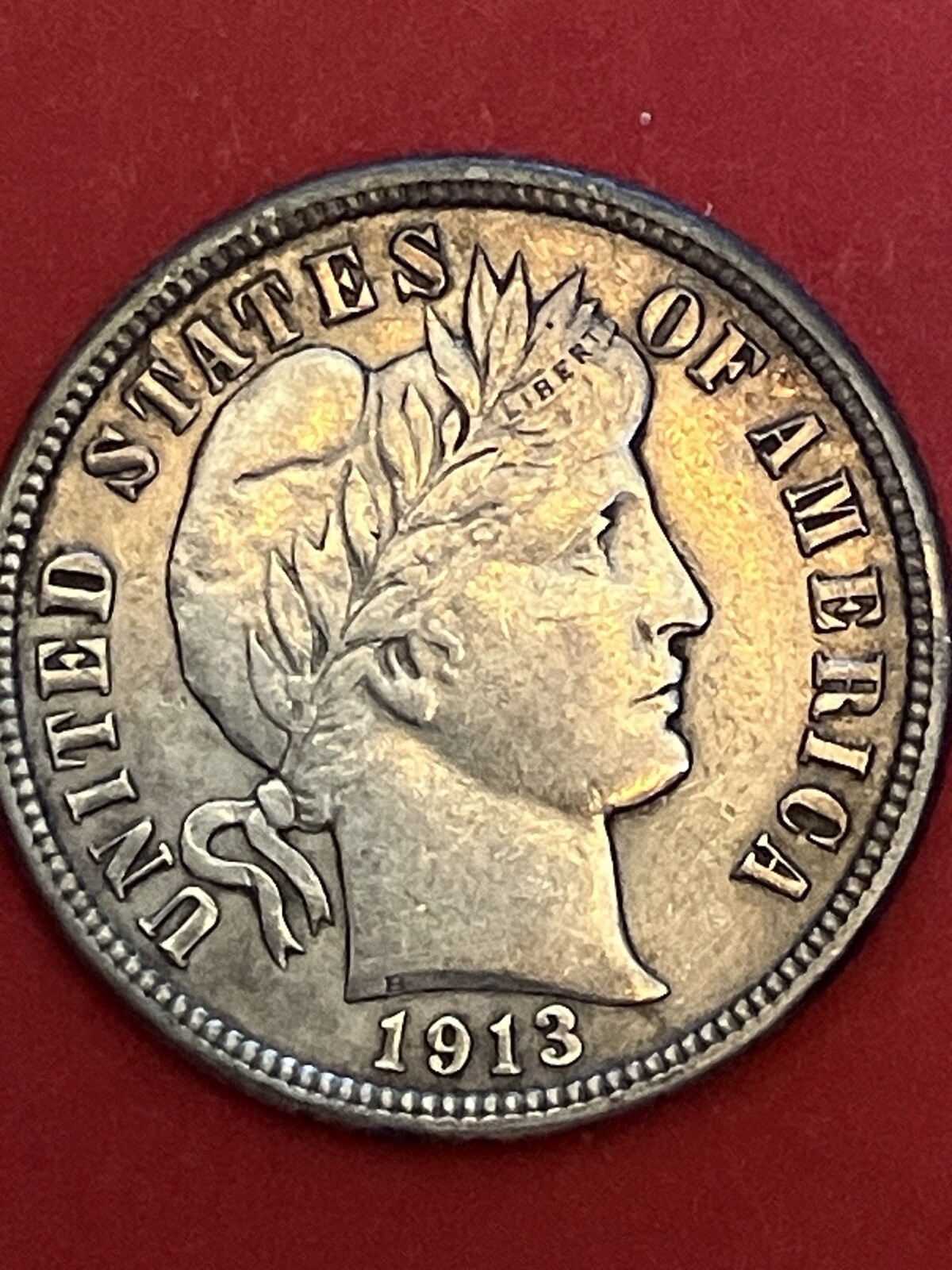 1913 Barber Dime Full Liberty