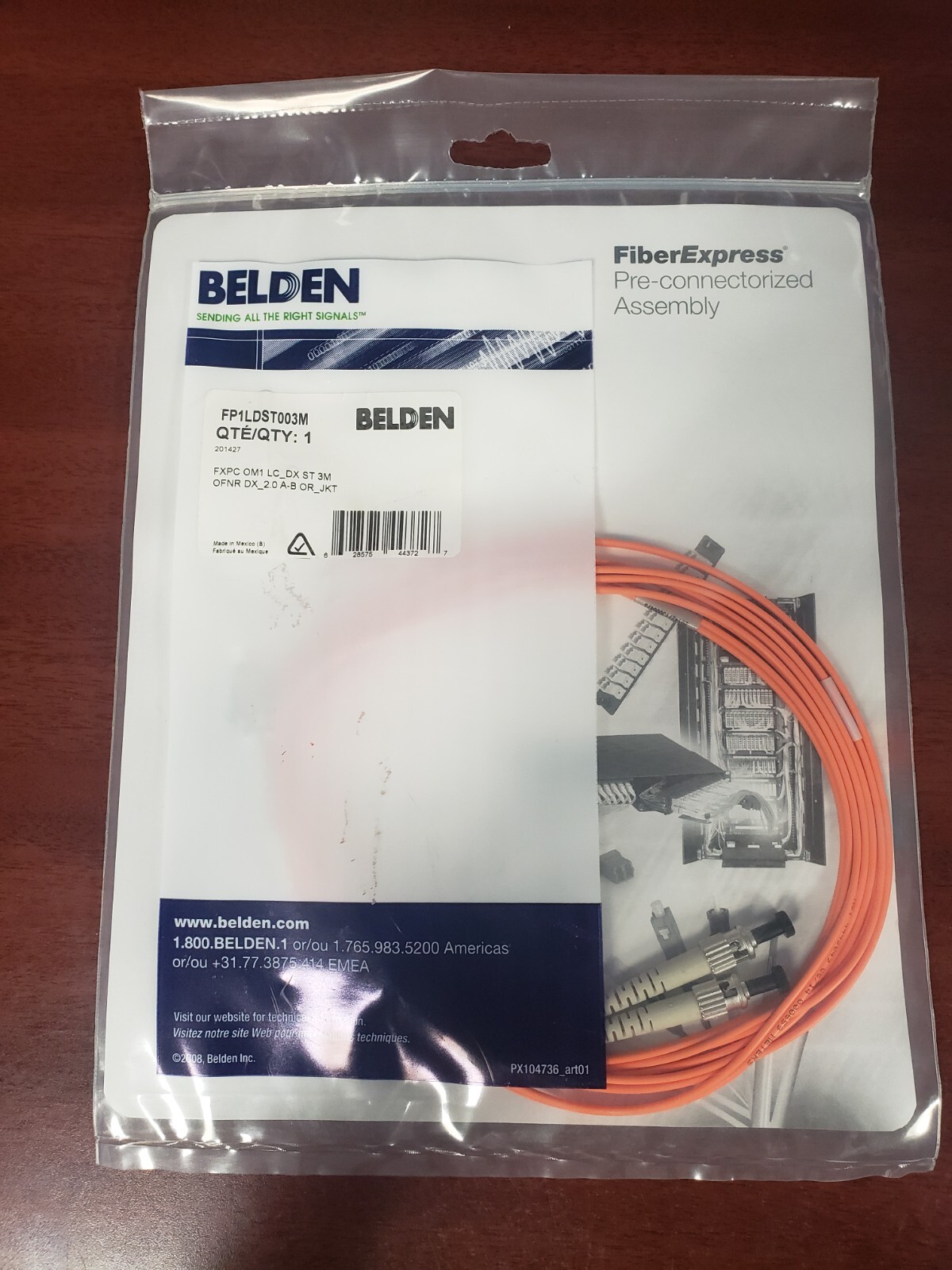 Belden FiberExpress Pre-Connectorized Assembly FP1LDST003M