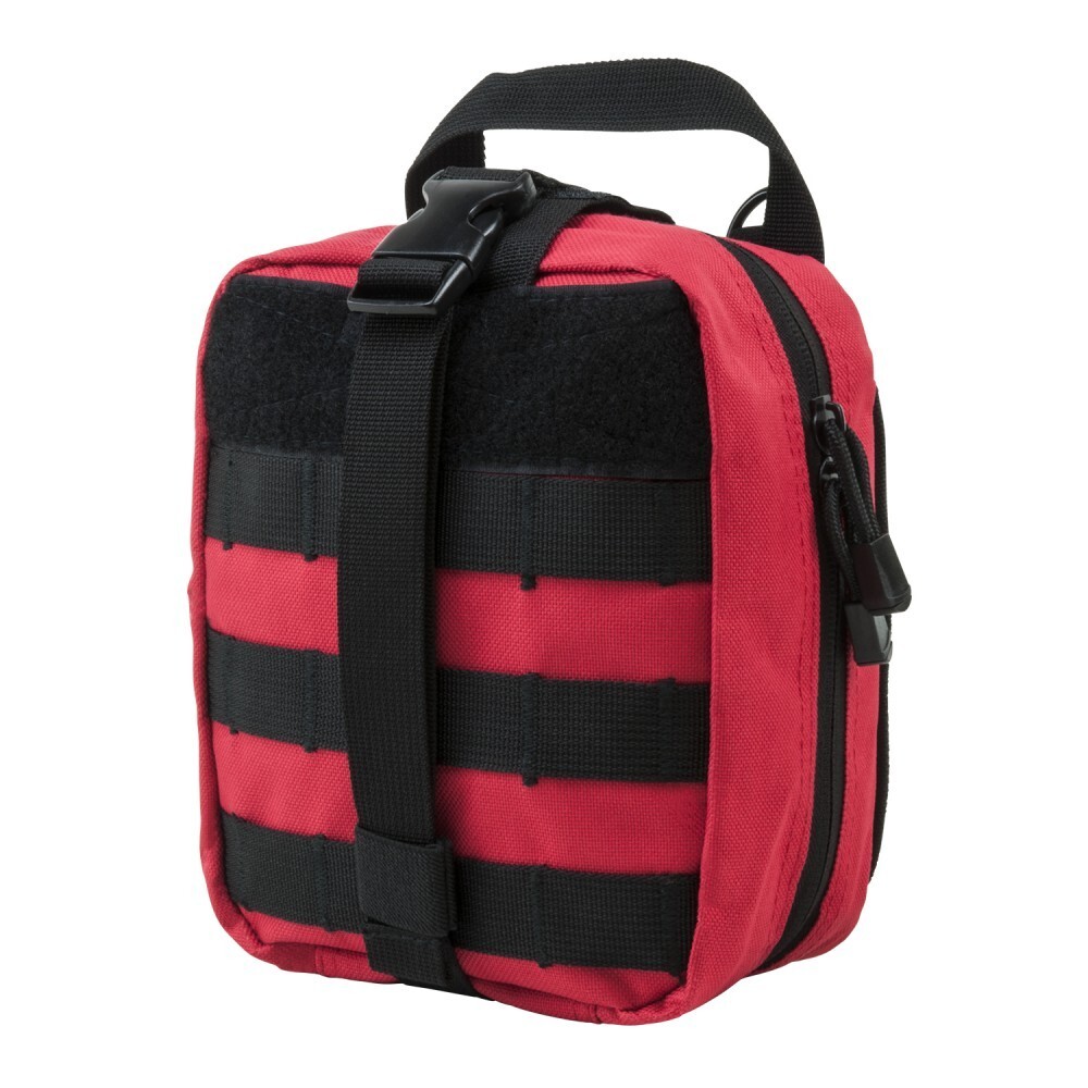 Tactical Red / Black MOLLE Multi Pocket EMT Pouch for Medical Supplies Kit