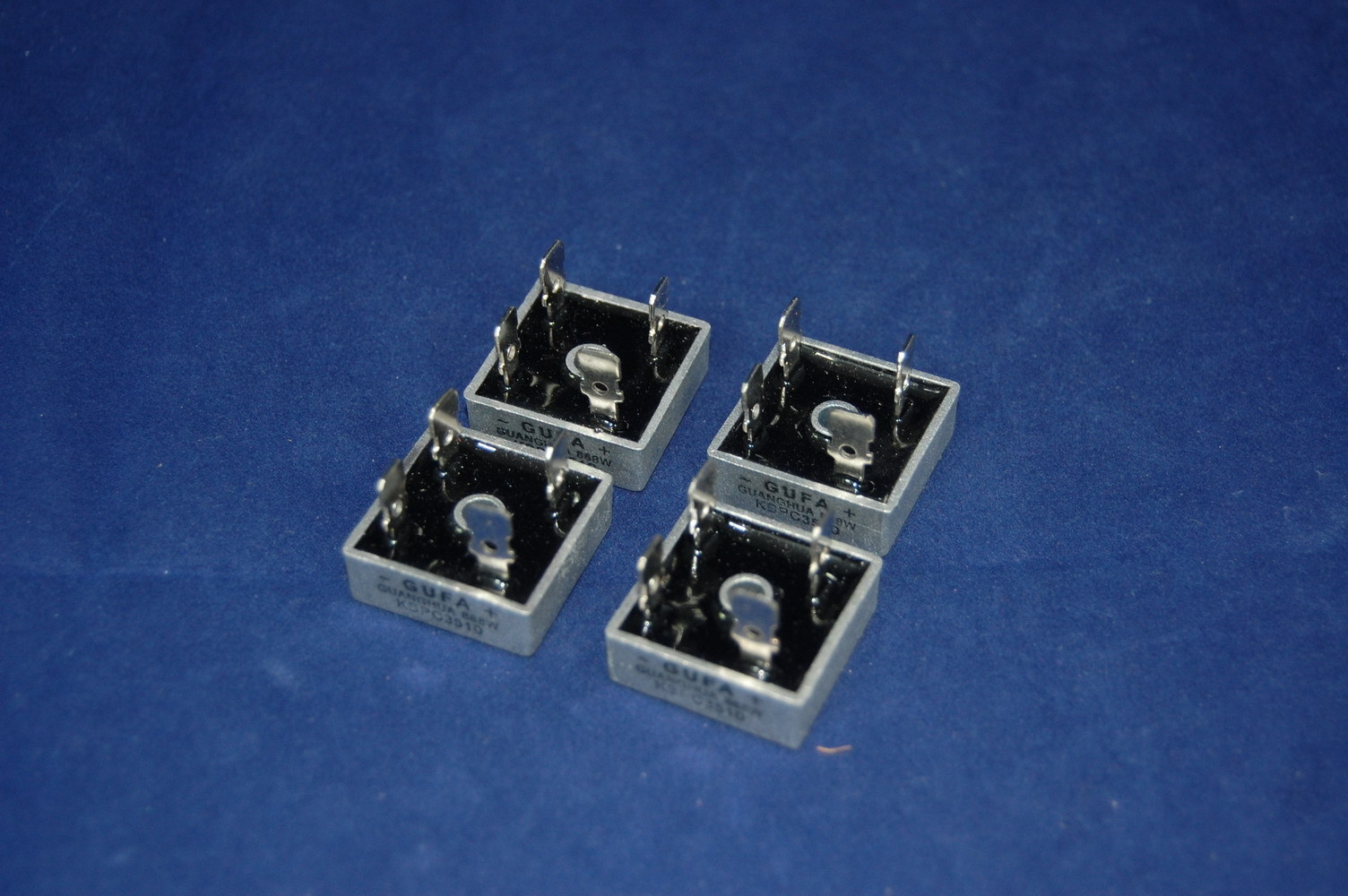 LOT OF 5PCS 10A 1000V Metal Case Bridge Rectifier  KBPC1010