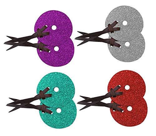 Glitter Overlay Leather Bit Guards