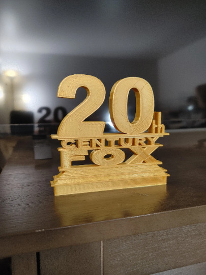 20th Century Fox Style Logo Sign (3D printed, stocking stuffer)