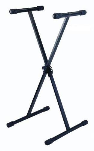 Keyboard Stand Black Tube Steel Foldable Travel Music Instrument NEW Adjustable