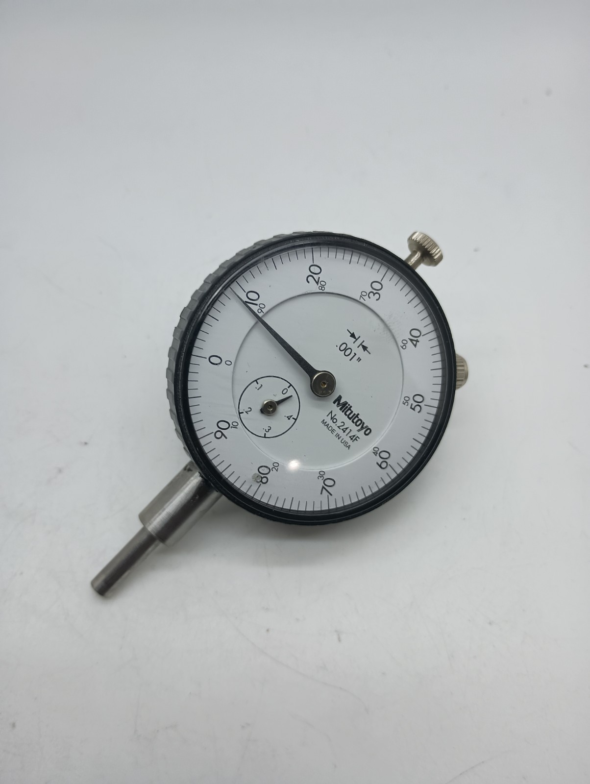 MITUTOYO No. 2414F Dial Test Machinist Indicator .001" Mill Metal Lathe Tool .50