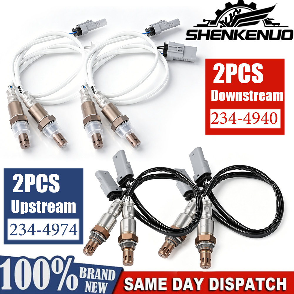 4PCS O2 Sensors For GM 2014-2017 Chevrolet Silverado 1500 234-4940 234-4974 US