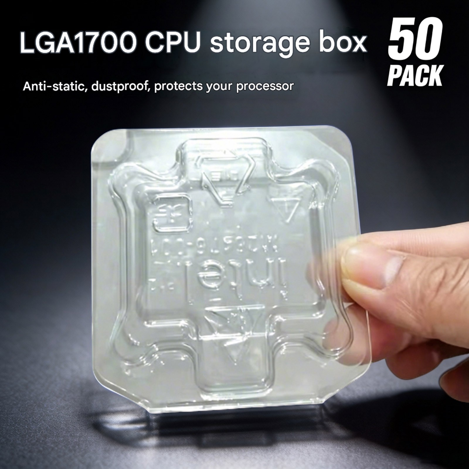50 PCS Clam Shell For LGA1700 CPU Protective Case New