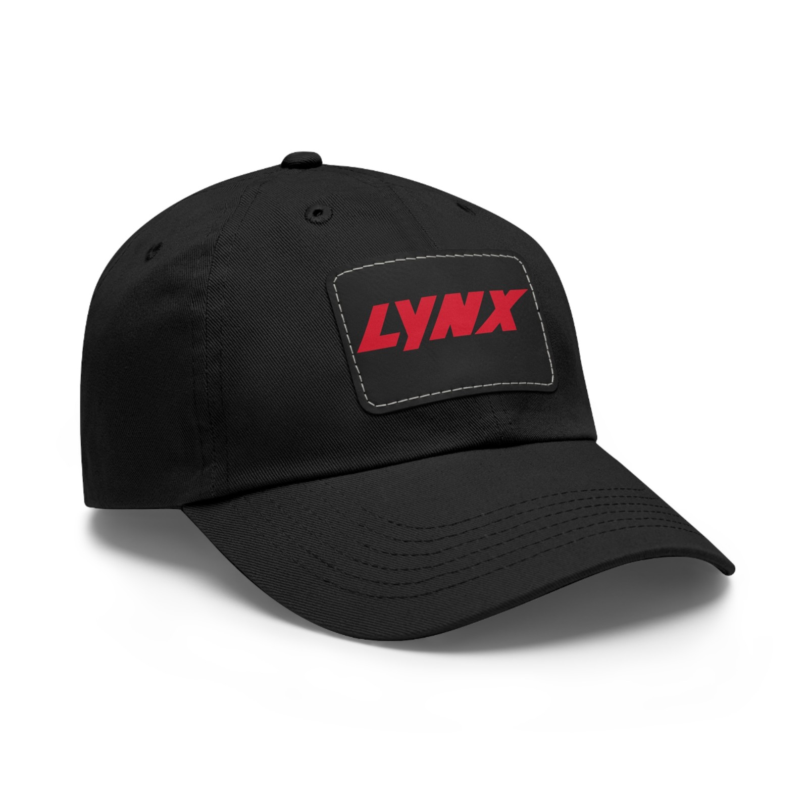 Lynx Snowmobiles logo Dad Hat w/ Faux Leather Patch Unisex Dad Hat