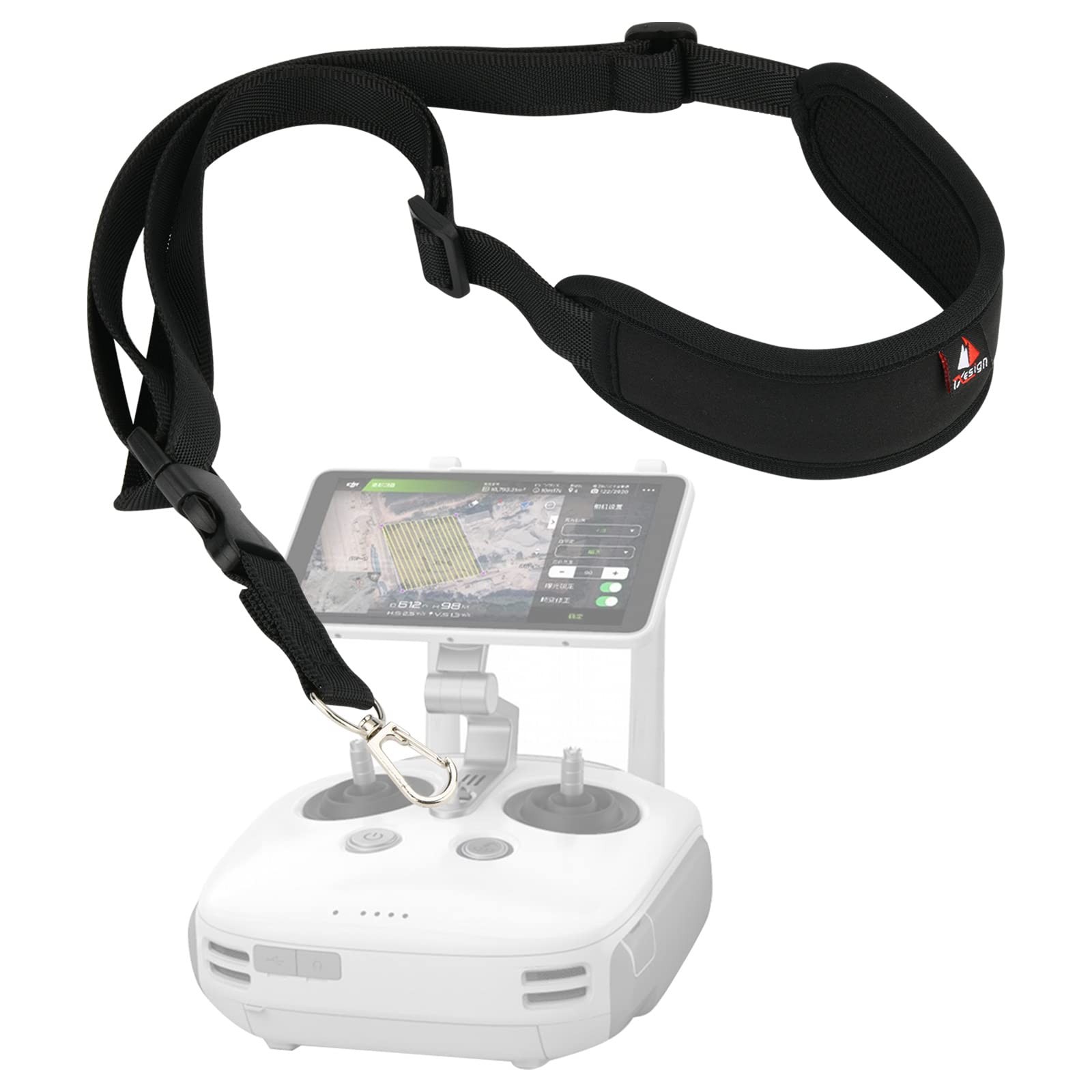 TXEsign Adjustable and Detachable Remote Controller Lanyard Padded F, Black