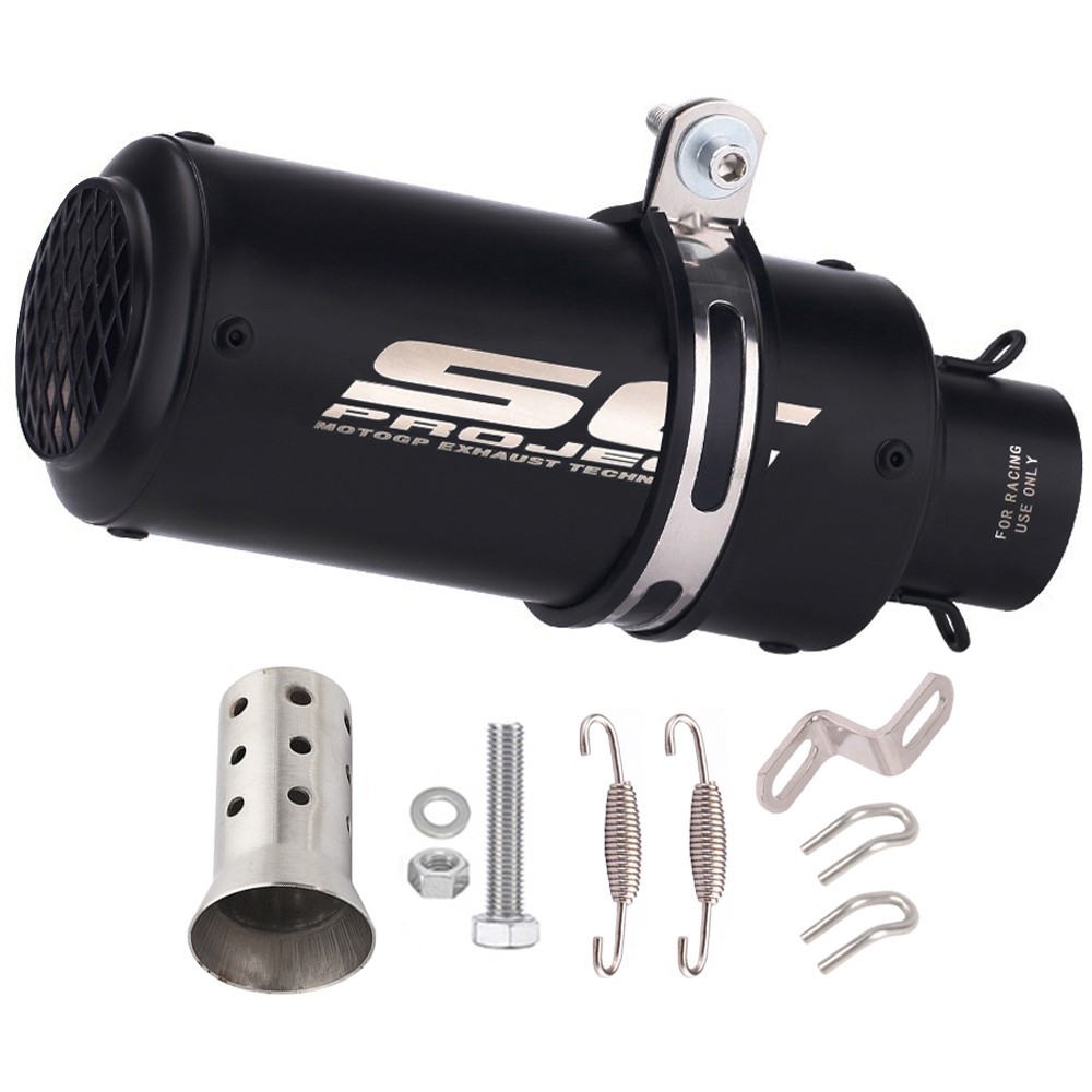 Slip-on 51mm 2" Motorcycle Exhaust Muffler Pipe Tail Tips Universal US NEW