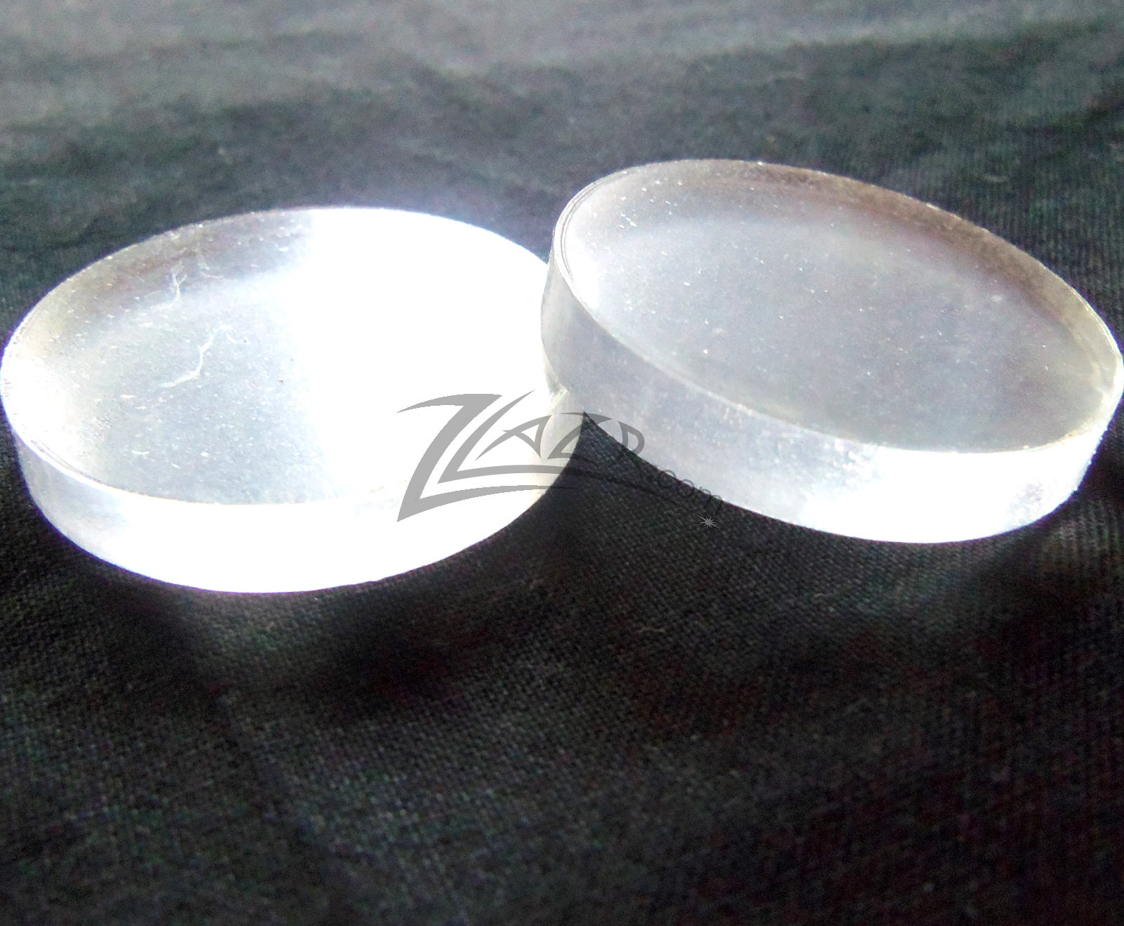 (100) 3/4"x1/4" THICK Clear Acrylic Circle Disc Plastic Mini Gem Base (.75)