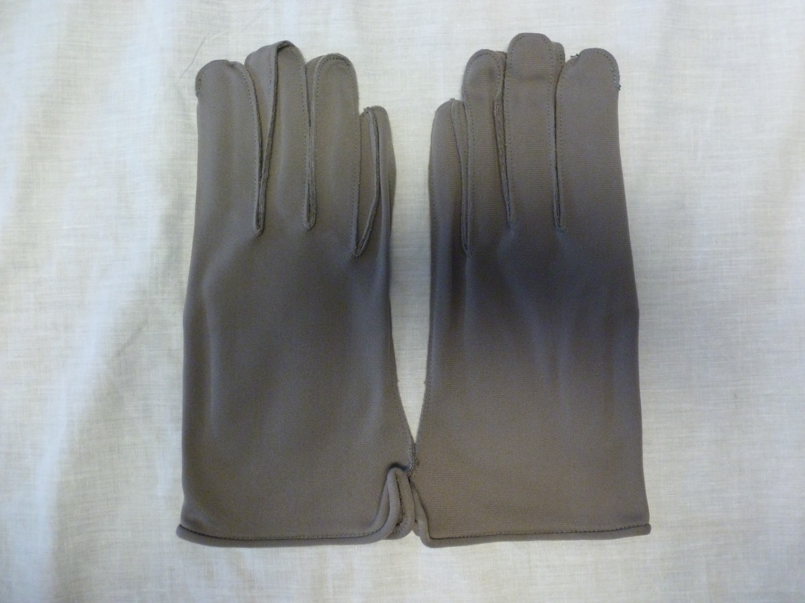 Gray Dress Gloves Military Nylon Parade Band Waiter Formal Sz 10 New