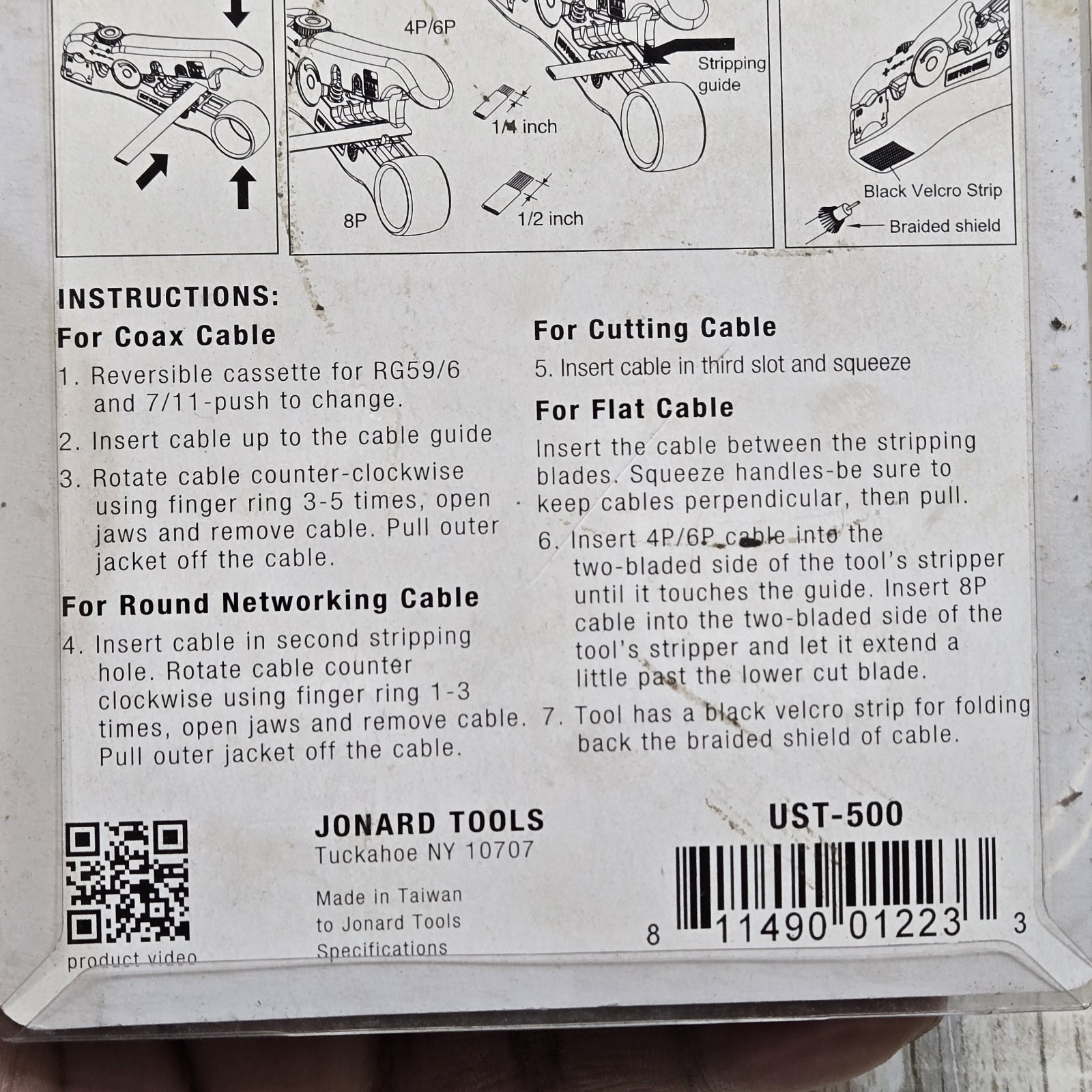 JONARD Tools UST-500 Universal Stripping Tool NIP