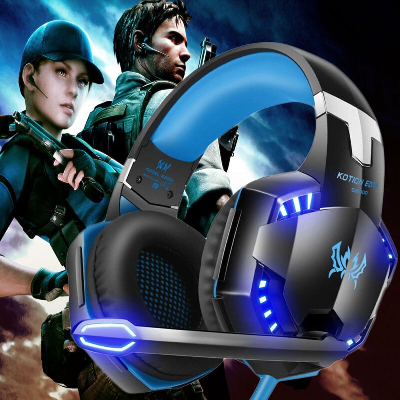 3.5mm Wired Gaming Headset Mic Headphones Stereo Surround For PS5 PC Xbox One US
