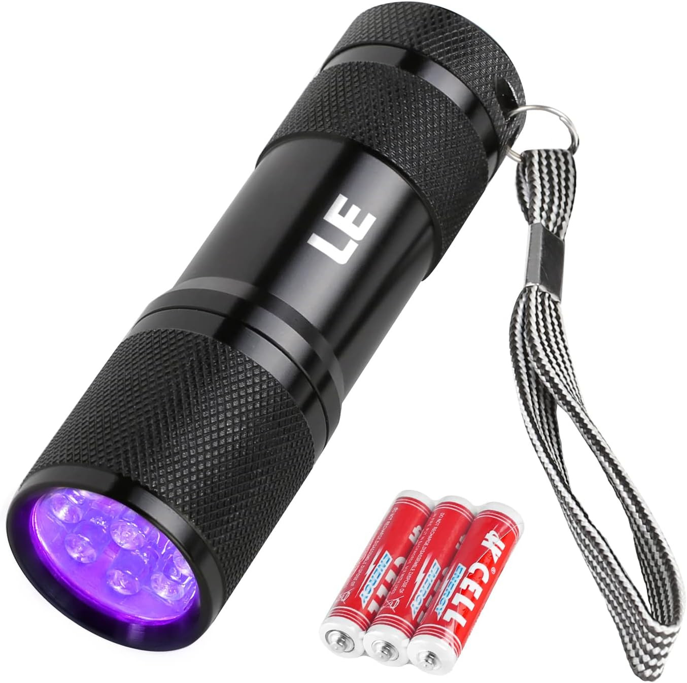 Lighting EVER Black Light Flashlight, Small UV Lights 395Nm, Portable Ultraviole