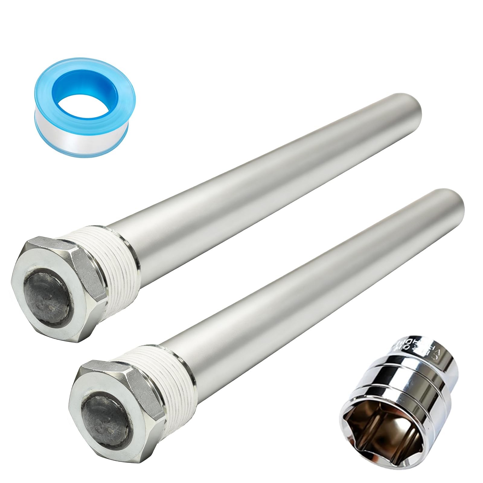 RV Water Heater Mg Anode Rod 9.25in x 3/4in NPT 2Pack for Suburban & MorFlo