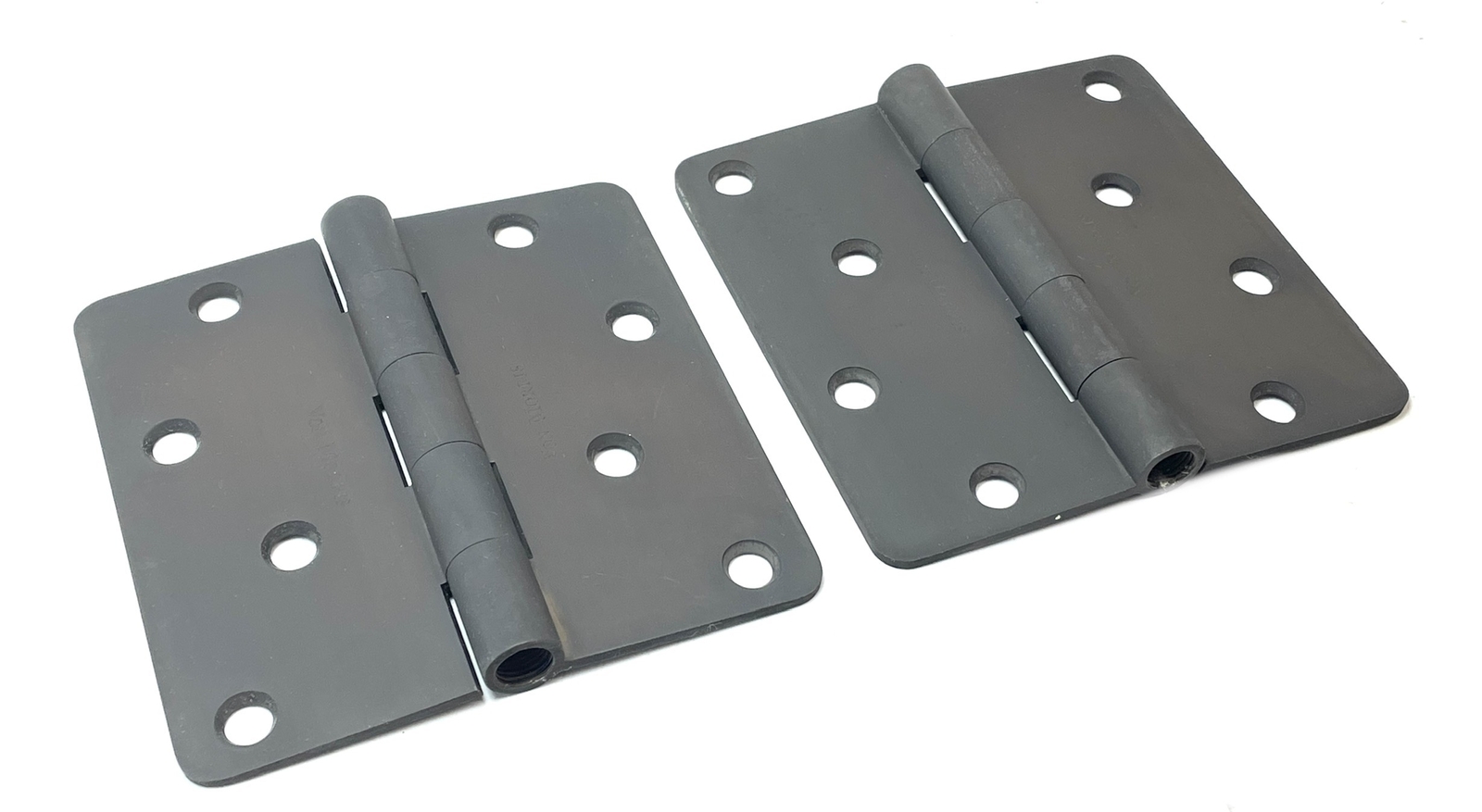 Pair of 4" x 4" Von Morris Door Hinges, Dark Oxidized Satin Bronze