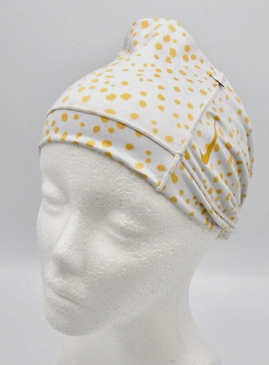 Nike Yoga Headband Wide Twist Youth Football Grey/Gold Tone
