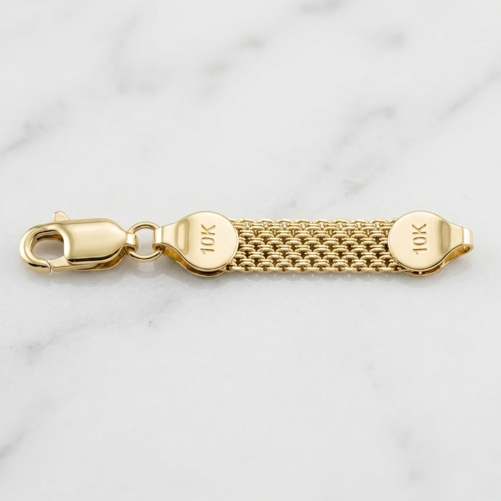 1.75" Bismark Extender Bracelet Necklace Chain Extension Real 10K Yellow Gold