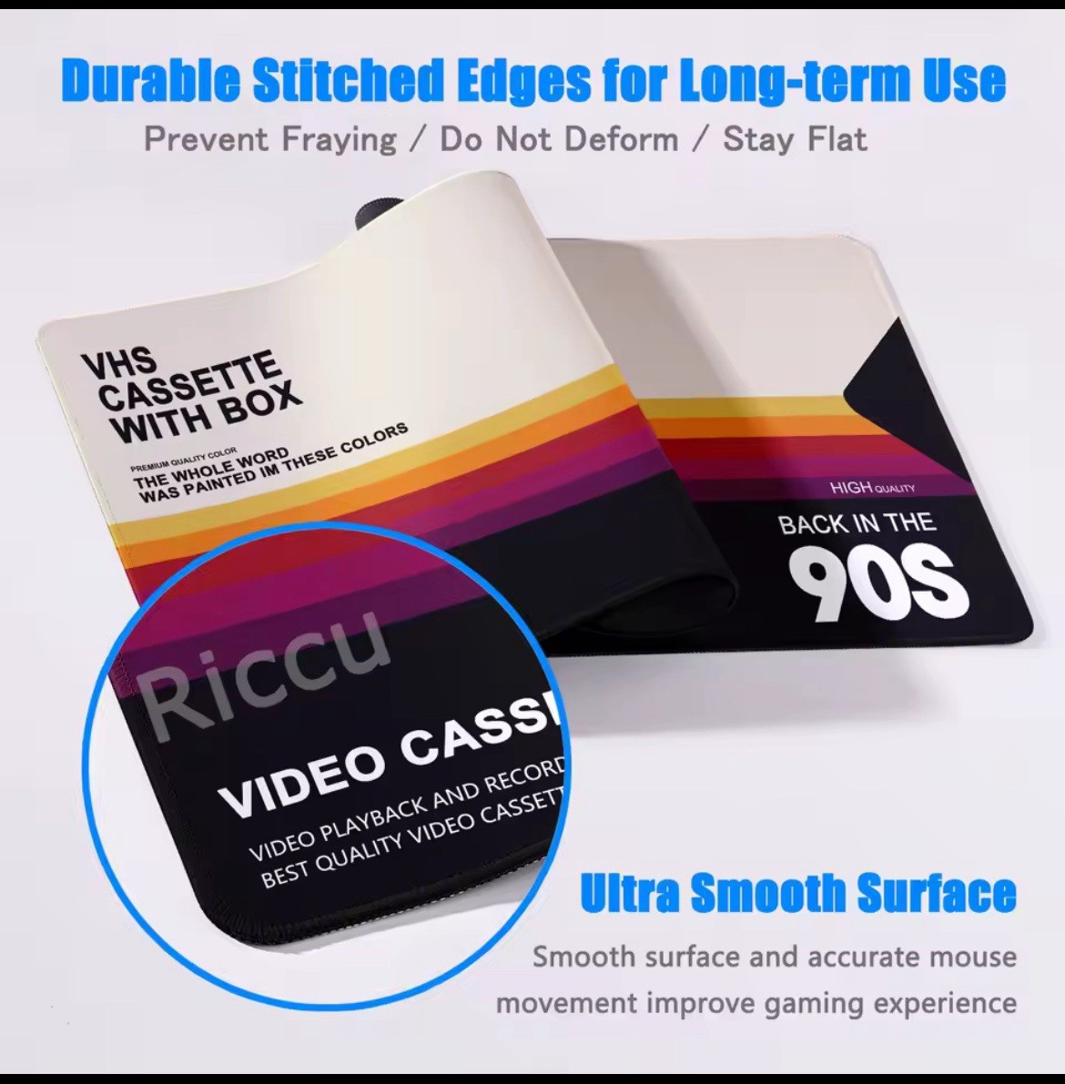 Retro VHS design Computer Deskpad