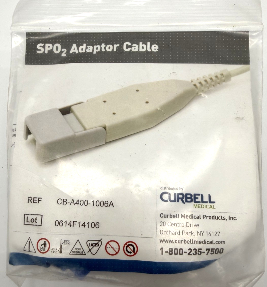 Curbell SpO2 Adaptor Cable - CB-A400-1006A new