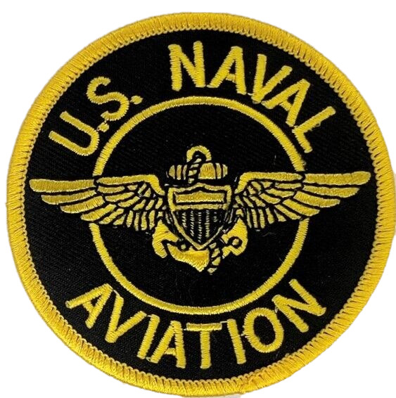 U.S. NAVY AVIATION  MILITARY EMBROIDERED IRON ON PATCH EE-12