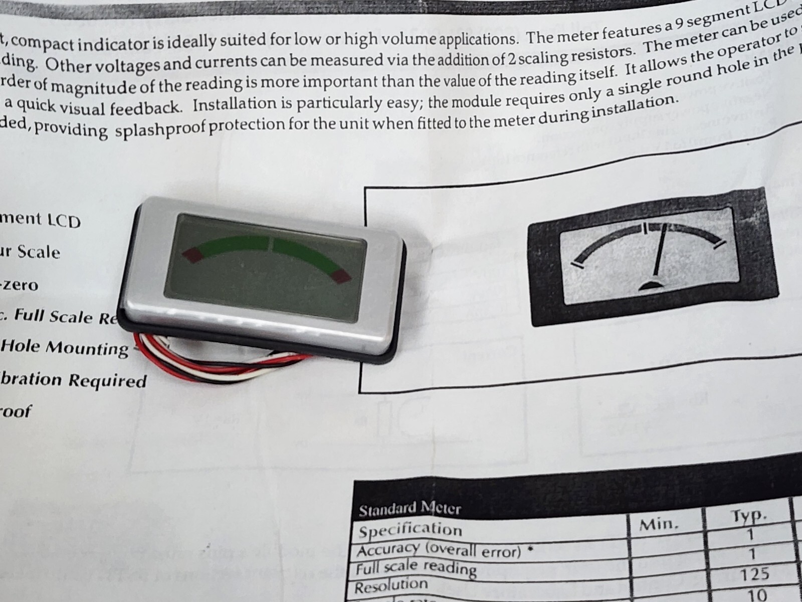 NIB MARTEL ELECTRONICS QM130M LCD PANEL METER