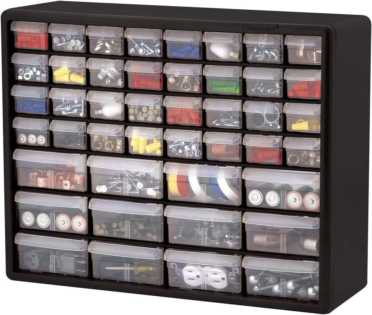 44-Drawer Plastic Drawer Storage Cabinet for Garage Organization, Bead Organizer
