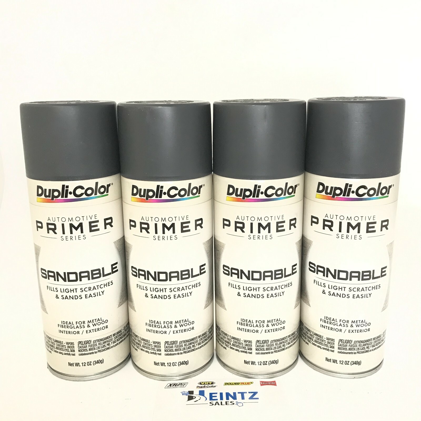 Duplicolor DAP1692-4 PACK GRAY HOT ROD Sandable Filler Primer - 12 oz
