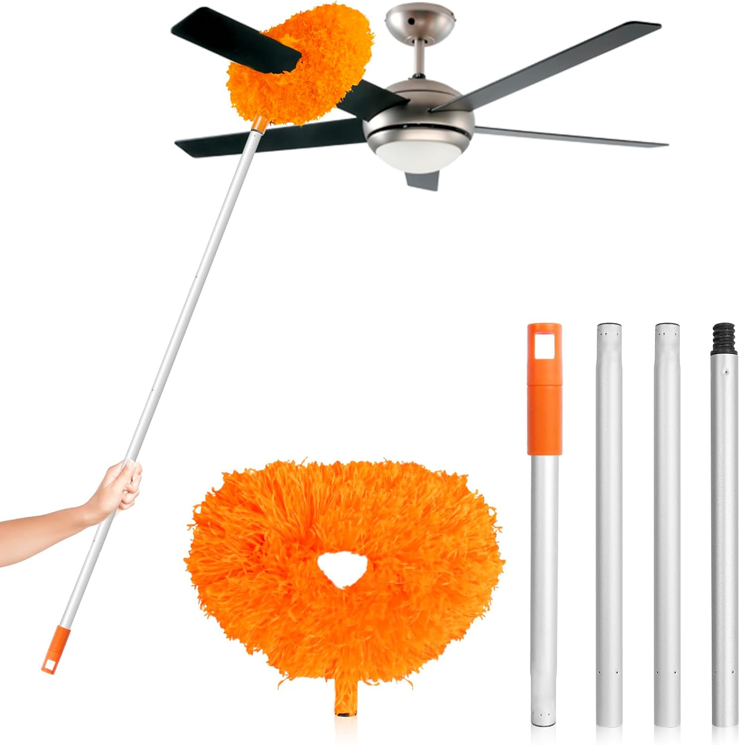 Ceiling Fan Cleaner Duster High Ceiling Extended Fan Blade Cleaner from 13 to 50