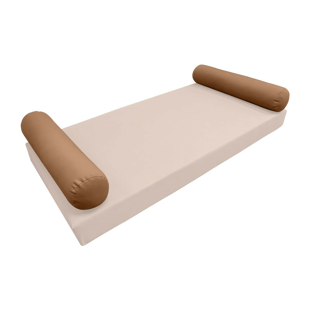 *COVER ONLY* Style5 Twin Size 37" x 8" Knife Edge Bolster Pillow SlipCover AD104