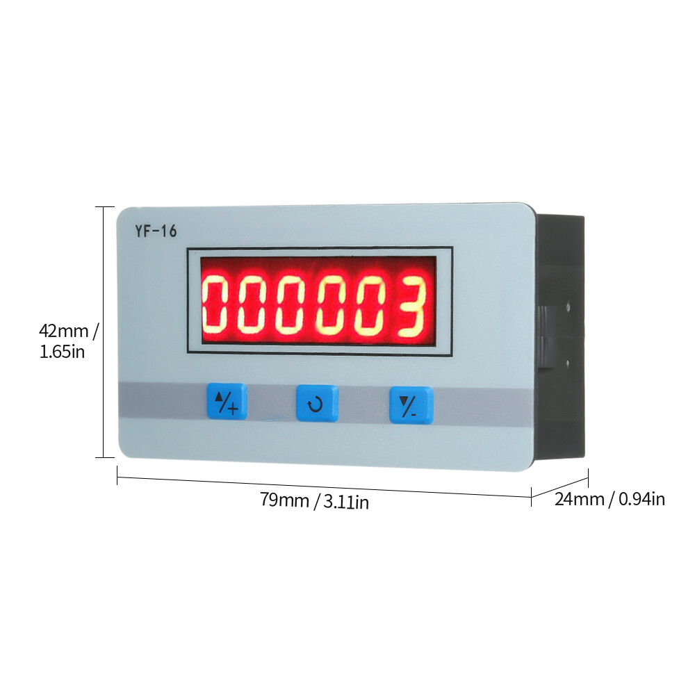 Digital Counter Module Electronic Totalizer with NPN &PNP Signal Interface E2E7