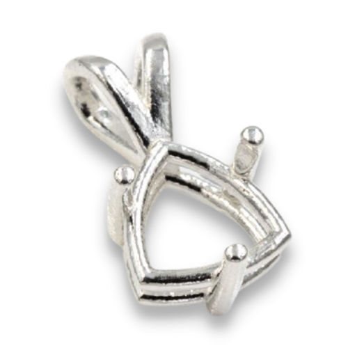 Trillion Side Set Pre-notched Pendant Mounting