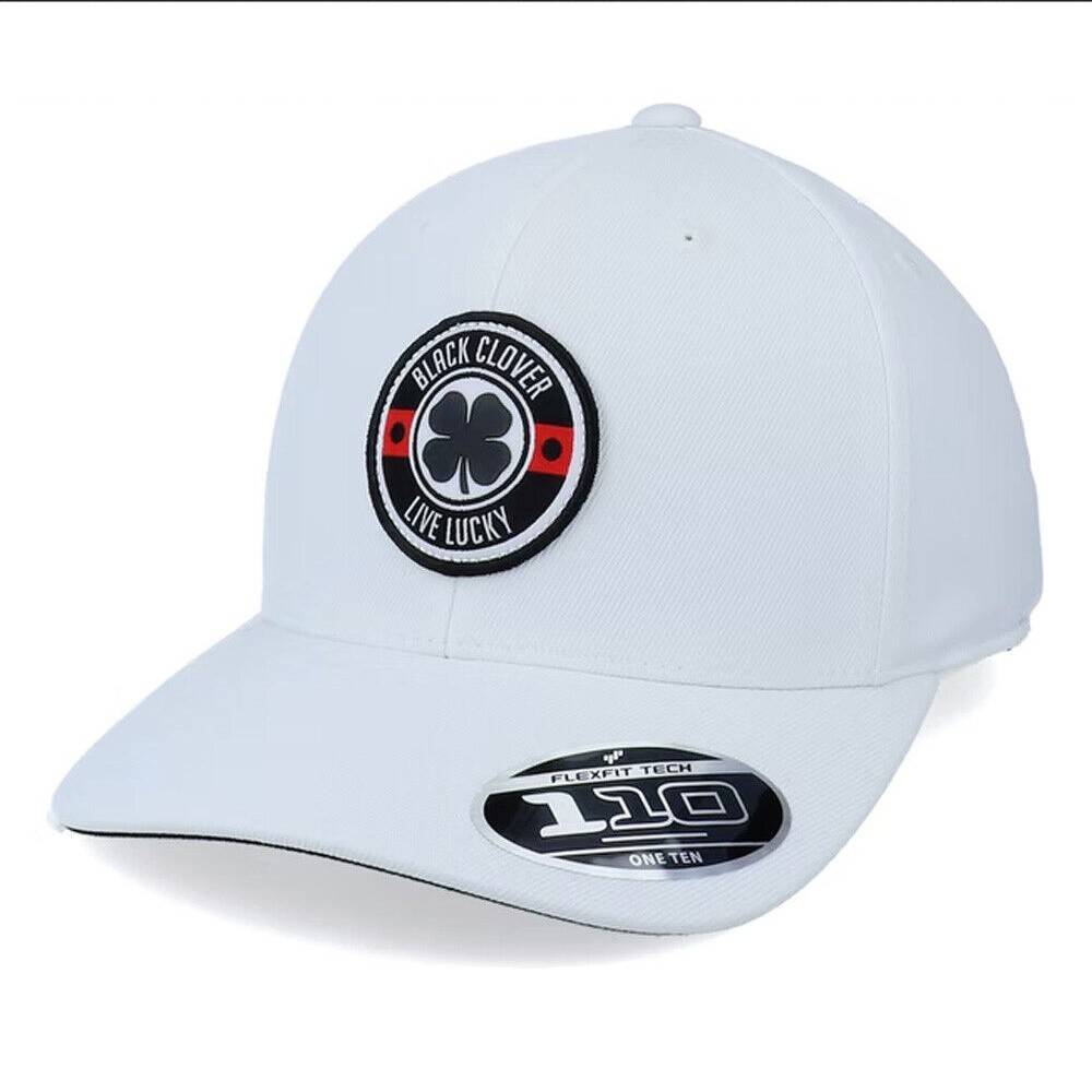 Black Clover Mens High Roller 3 Snapback Hat Woven Patch - Black/White