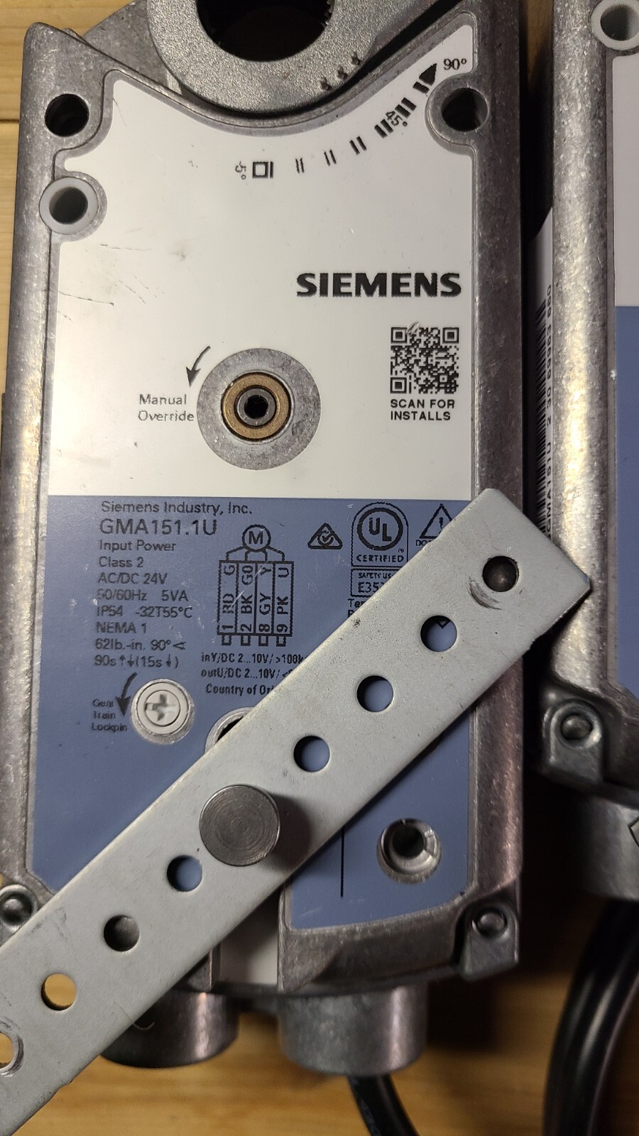 Siemens OpenAir Actuator GMA151.1U