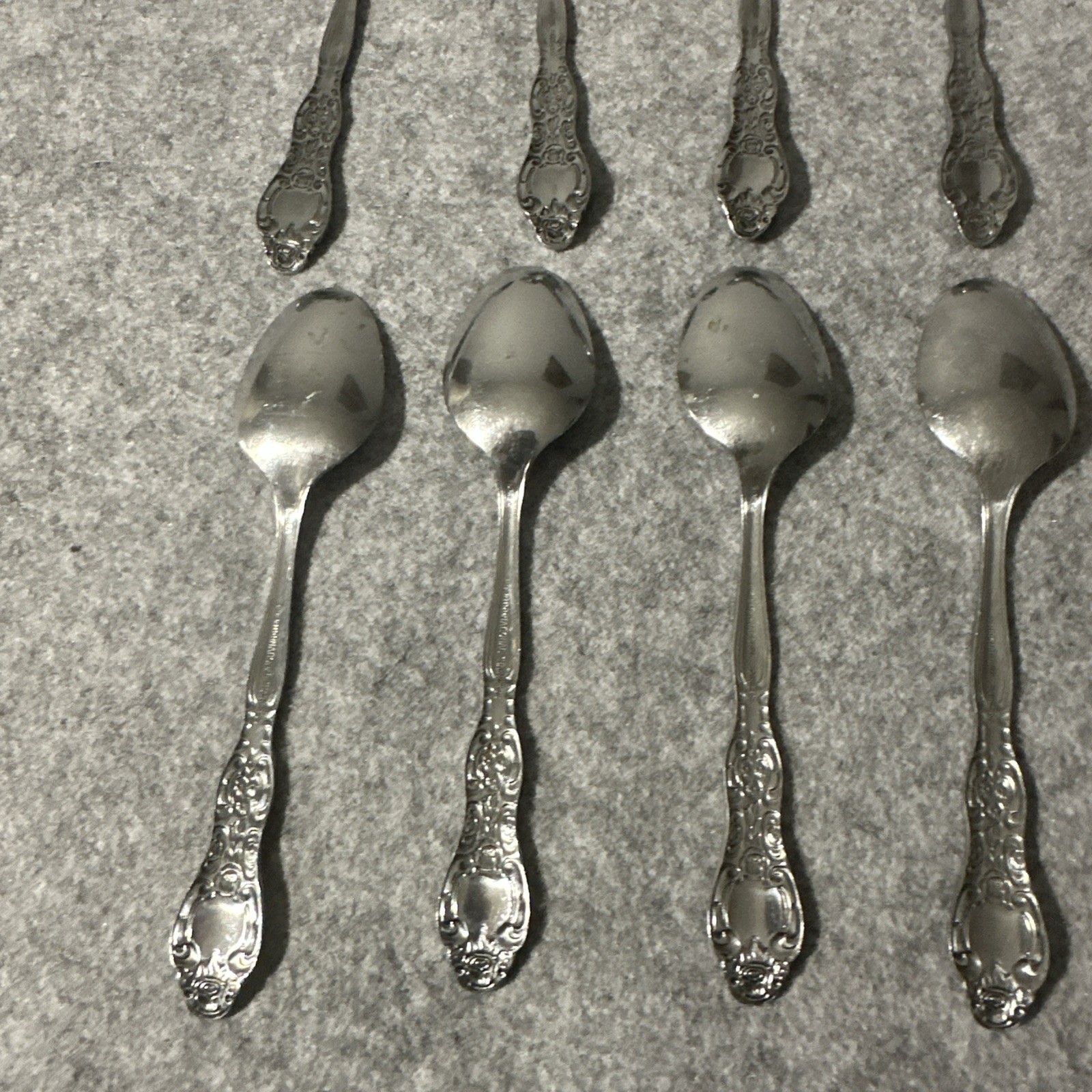 8 International Stainless VERONA Pattern Teaspoons Korea