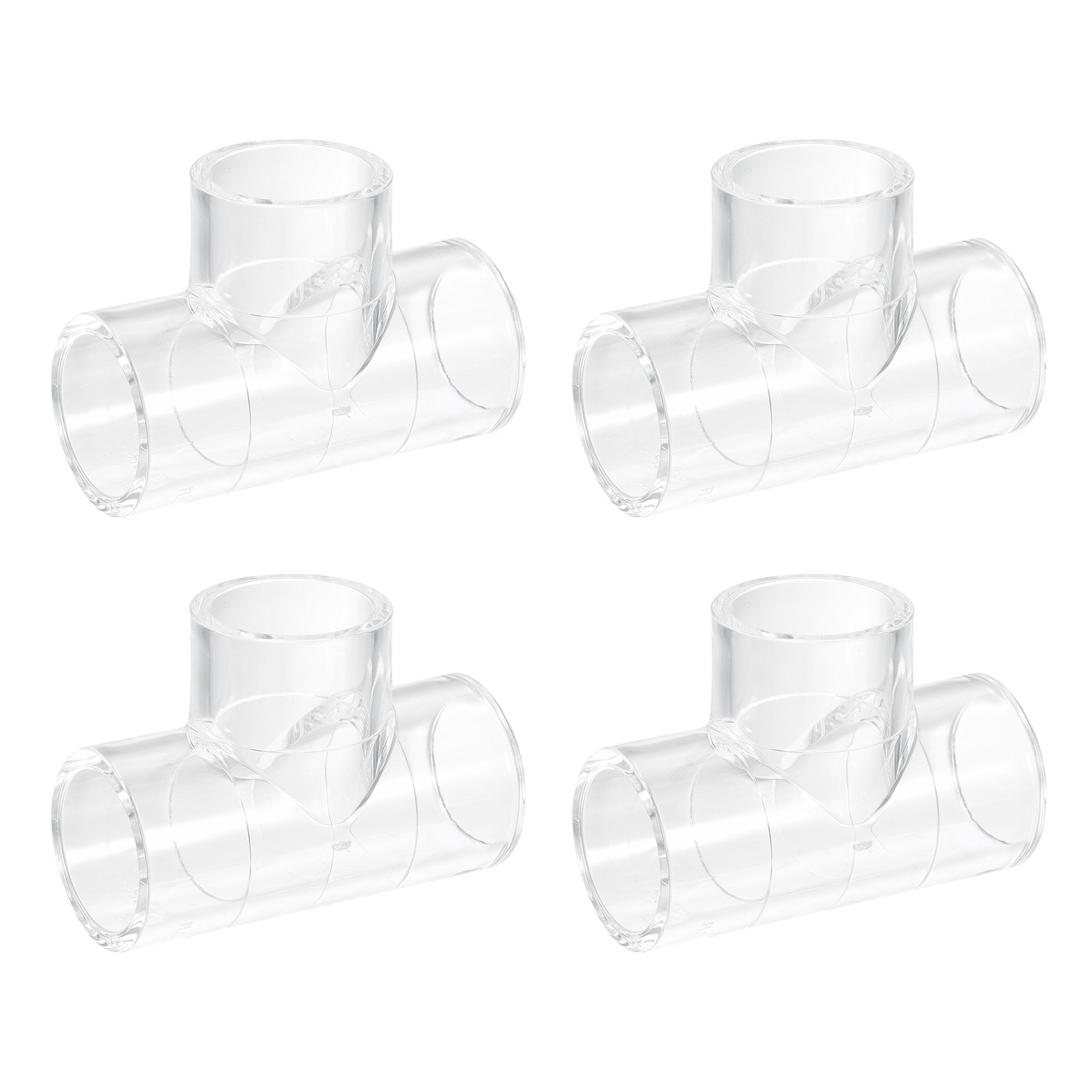 4Pcs Pipe Elbow Connector 25mm/0.98" 3 Way Elbow T-Shaped for Aquariums